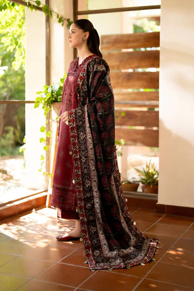 Lawn-3PC Embroidered With Digital Printed Dupatta-1010
