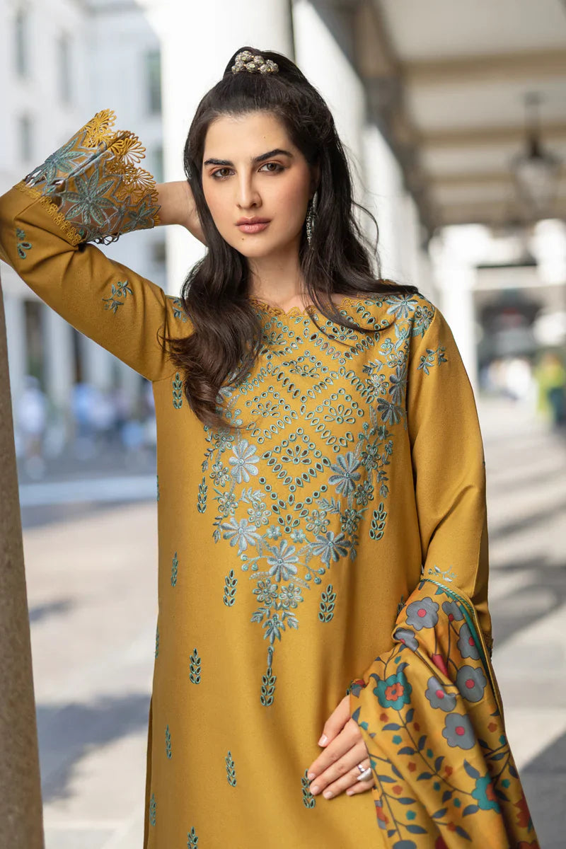 Lawn-3PC Embroidered Shirt with Digital Printed Jacquard Dupatta-1105