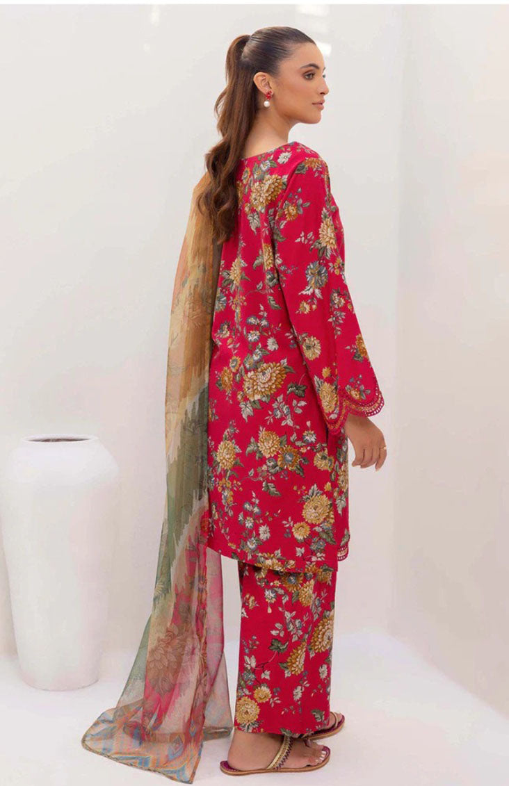 Lawn Printed Shirt With Digital Printed Dupatta-1612