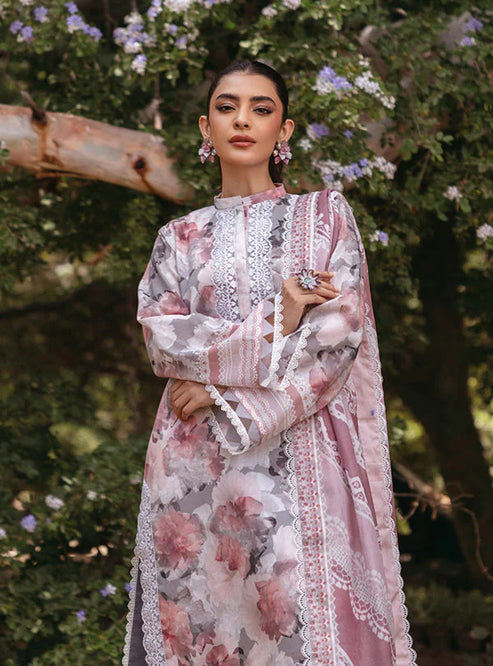 3PC Lawn Printed Shirt With Digital Printed Dupatta-1623