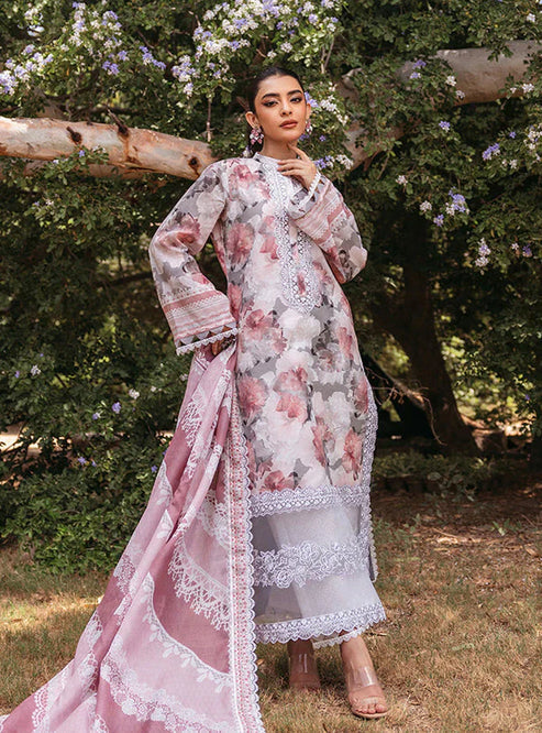 3PC Lawn Printed Shirt With Digital Printed Dupatta-1623