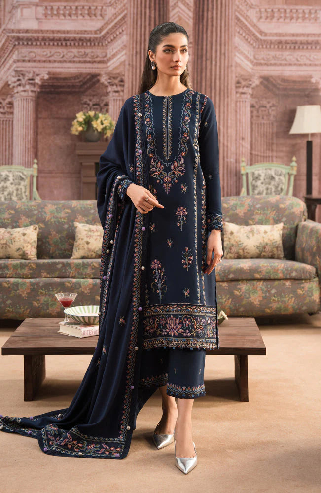 Dhanak 3PC Embroidered With Dhanak Embroidered Dupatta-197