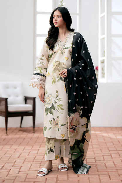 3PC Lawn Printed Shirt With Voile Printed Dupatta-785