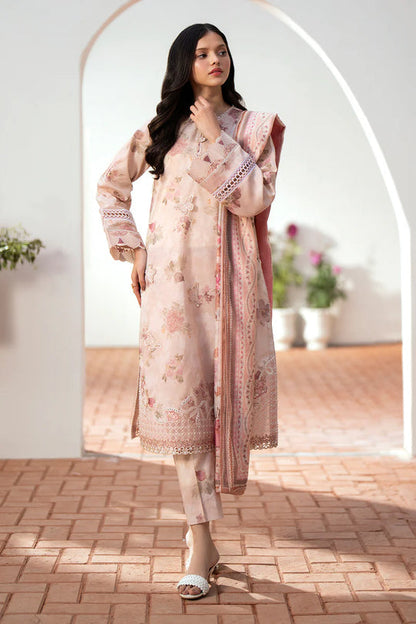 3PC Lawn Printed Shirt With Voile Printed Dupatta-790