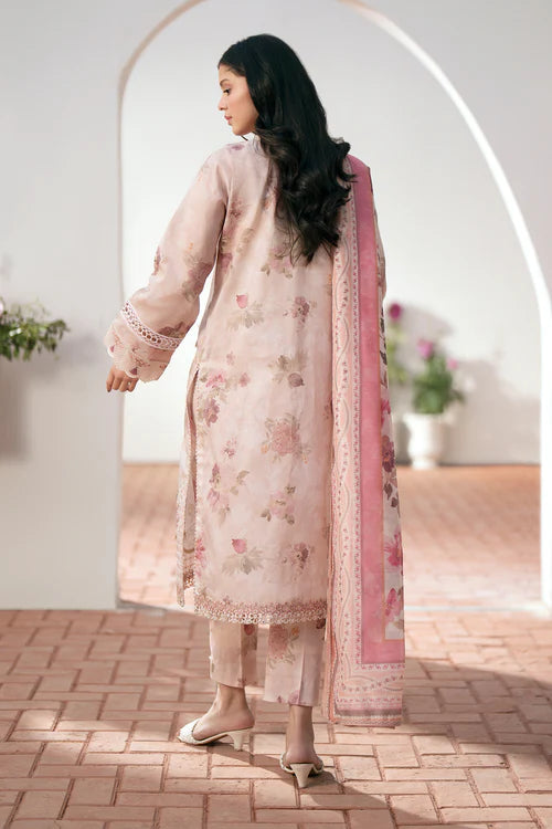 3PC Lawn Printed Shirt With Voile Printed Dupatta-790