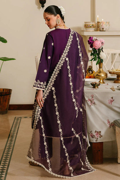 3PC Lawn Embroidered With Organza Embroidered Dupatta-468