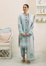 3PC LAWN EMBROIDERED SHIRT WITH CHIFFON PRINTED DUPATTA AND TROUSER - 369