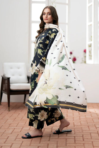 3PC Lawn Printed Shirt With Voile Printed Dupatta-782