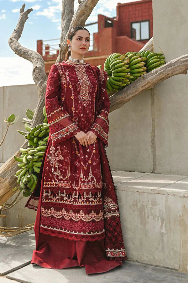 Dhanak Chikankari Embroidered With Dhanak Embroidered Dupatta-139