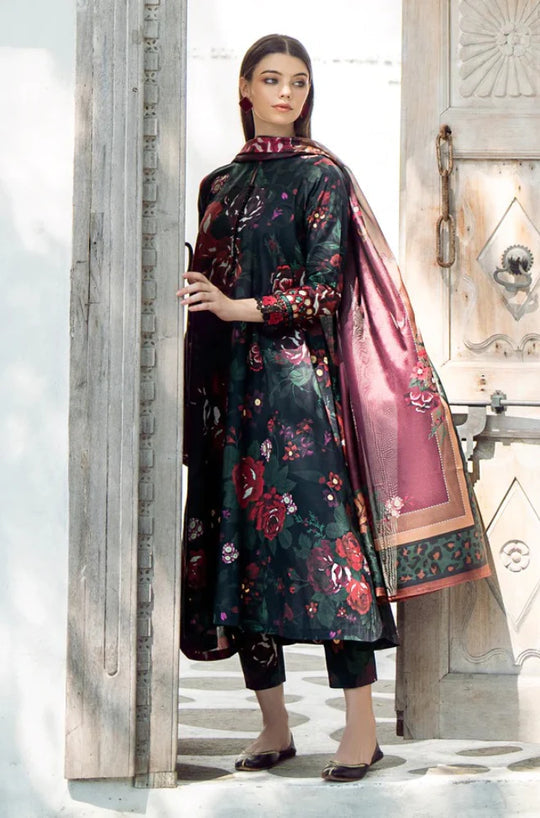 3PC Lawn Printed Shirt With Voile Printed Dupatta-783