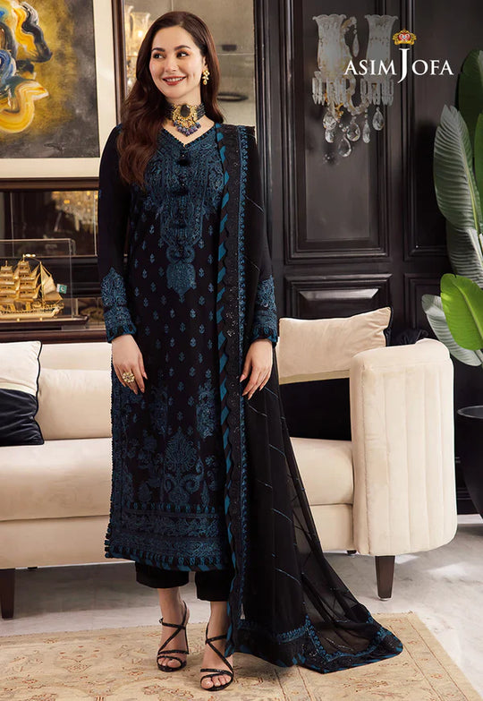 3PC LAWN EMBROIDERED SHIRT WITH CHIFFON PRINTED DUPATTA AND TROUSER - 319