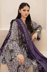 3PC LAWN SHIRT WITH  PRINTED DUPATTA AND TROUSER-768