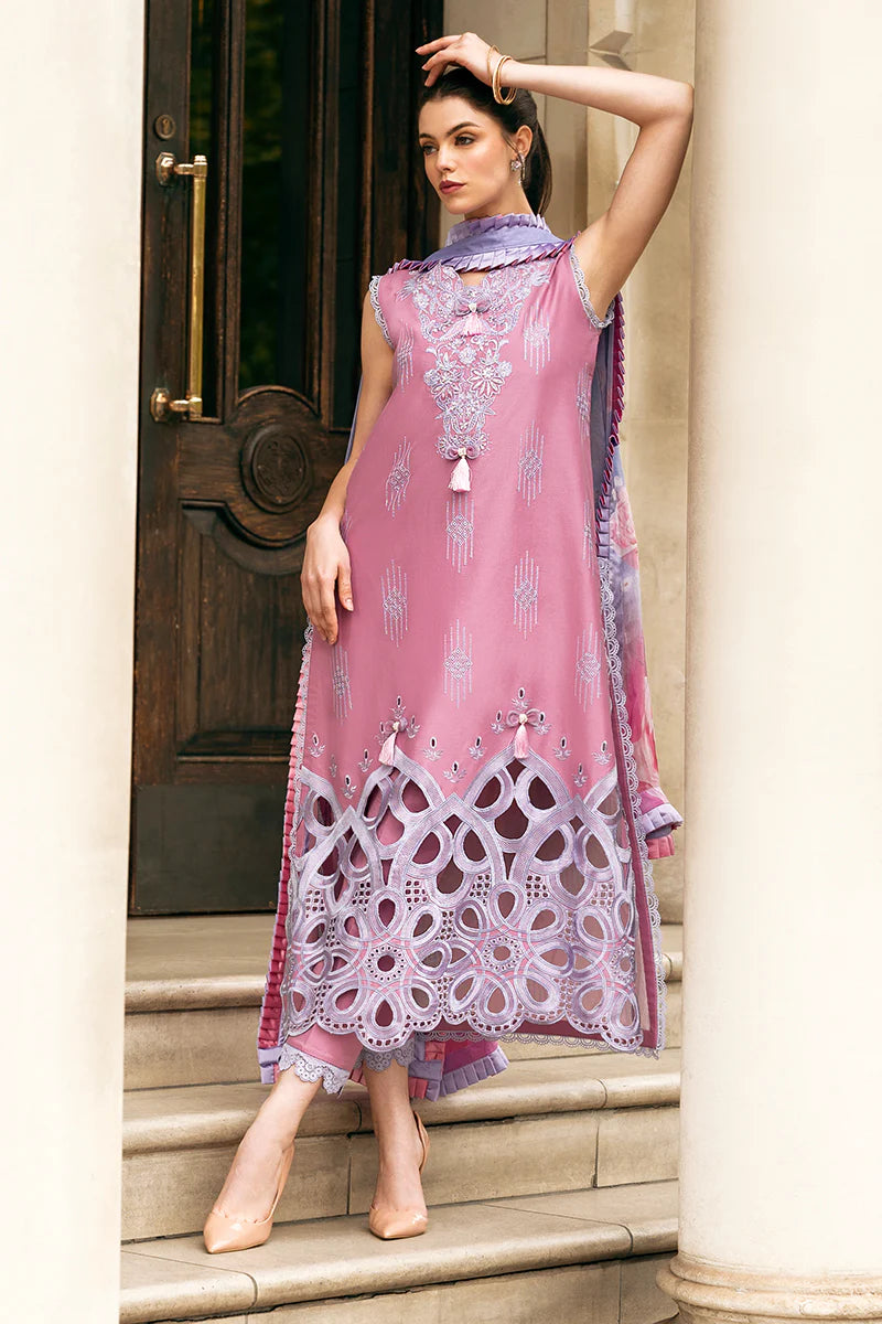 Dhanak 3PC Embroidered With Digital Printed Wool Shawl-662