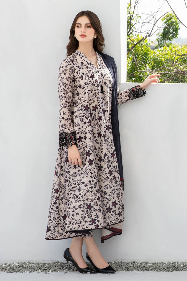 3PC KARANDI PRINTED SHIRT WITH KARANDI PRINTED DUAPTTA AND TROUSER-802