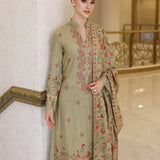 Dhanak 3PC Embroidered With Dhanak Shawl Embroidered-141