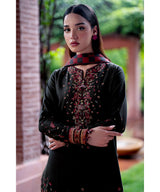 3PC Dhanak Embroidered Shirt With Printed Dupatta-678