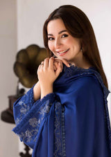 3PC DHANAK EMBROIDERED SHIRT WITH EMBROIDERED SHAWL AND TROUSER-145