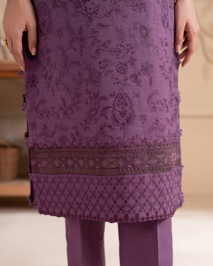 awn 3PC Embroidered Shirt with Digital printed Dupatta -1085