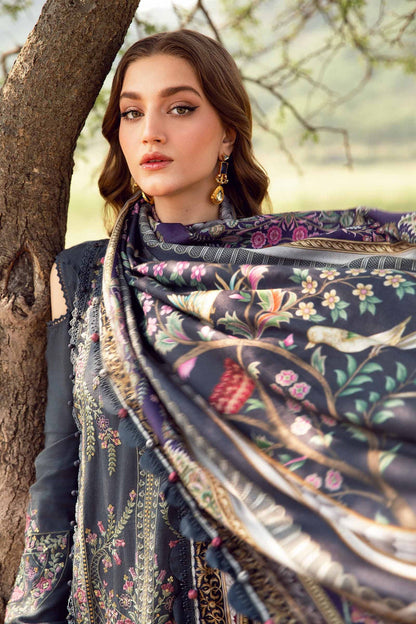 Lawn-3PC Embroidered with Digital Printed Dupatta-1075