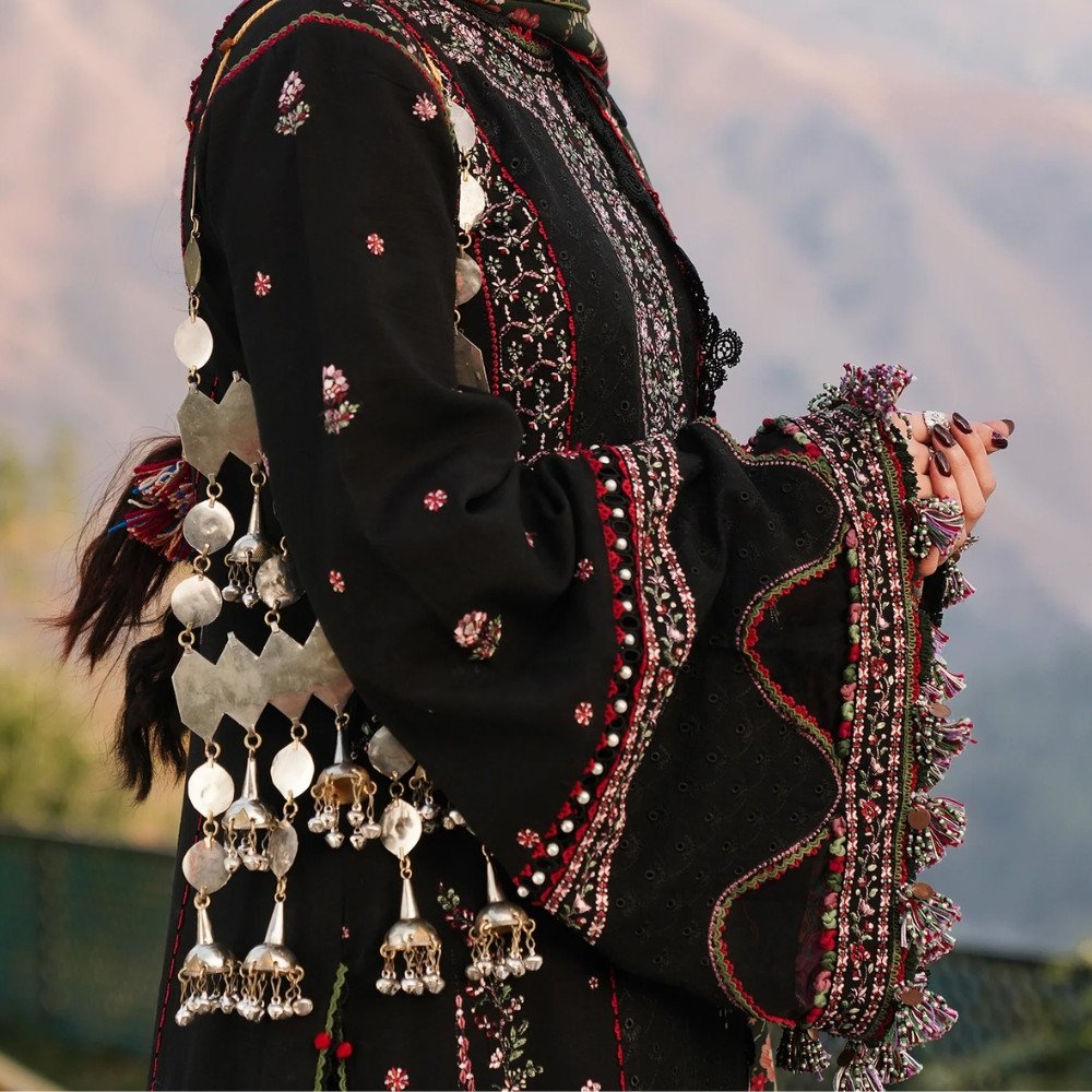 Lawn-3PC Embroidered with Digital Printed Dupatta-1073