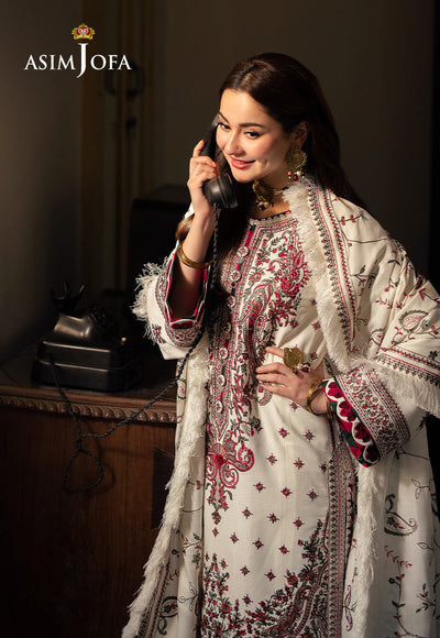 Lawn-3PC Embroidered Shirt With Digital Printed Dupatta-1178