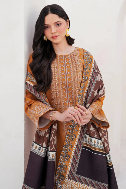 Embroidered Shirt with Digital Printed Dupatta-1203