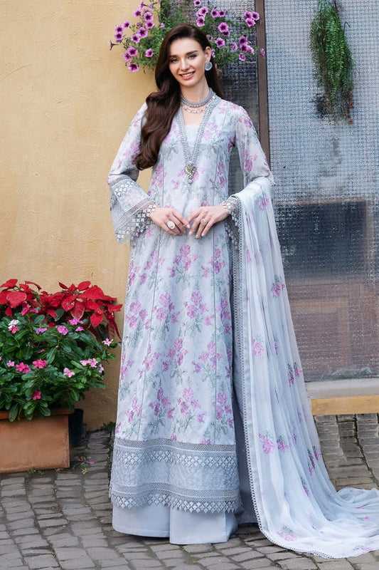 3PC Embroidered With Chiffon Embroidered Dupatta-457