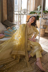 3PC Lawn Embroidered With Organza Embroidered Dupatta-731