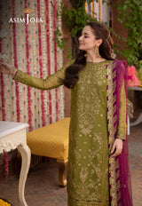 Dhanak 3PC Embroidered With Chiffon Embroidered Dupatta-134