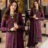 Dhanak 3PC Embroidered With Chiffon Embroidered Dupatta-673