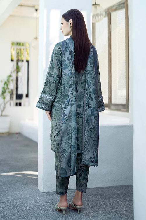 3PC Lawn Printed Shirt With Voile Printed Dupatta-781