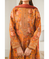 KHADDAR 3PC WITH KHADDAR PRINTED SHIRT & TROUSER-908