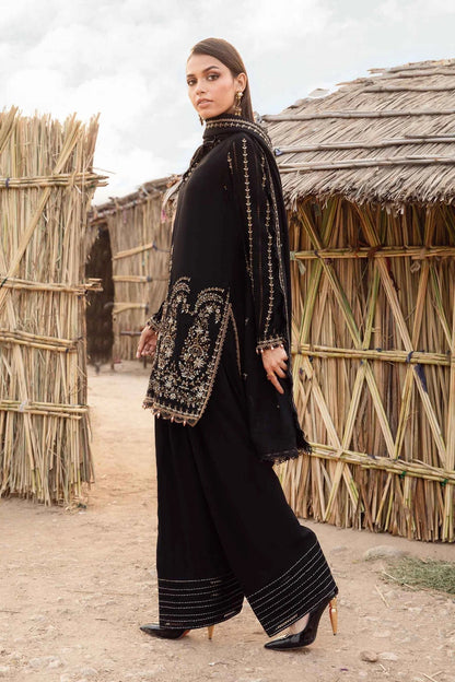 Lawn 3PC Embroidered Shirt with Embroidered Dupatta-1077