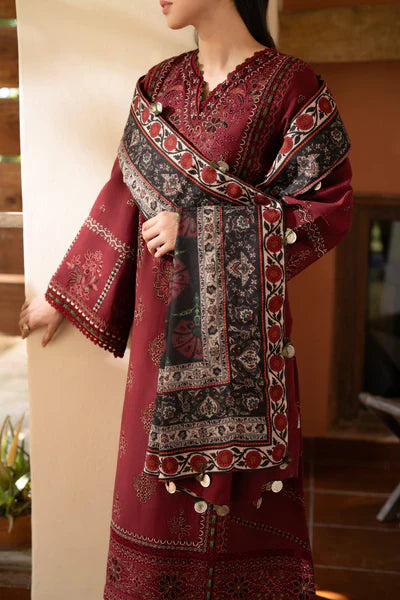 Lawn-3PC Embroidered With Digital Printed Dupatta-1010