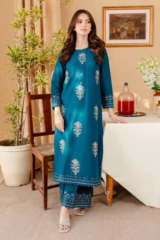 Dhanak 2PC Embroidered With Dhanak Embroidered Trouser-283