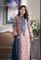 3PC LAWN EMBROIDERED SHIRT WITH BAMBER CHIFFON DUPATTA & TROUSER - 301