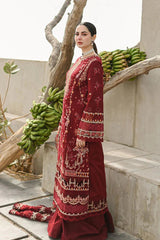 Dhanak Chikankari Embroidered With Dhanak Embroidered Dupatta-139