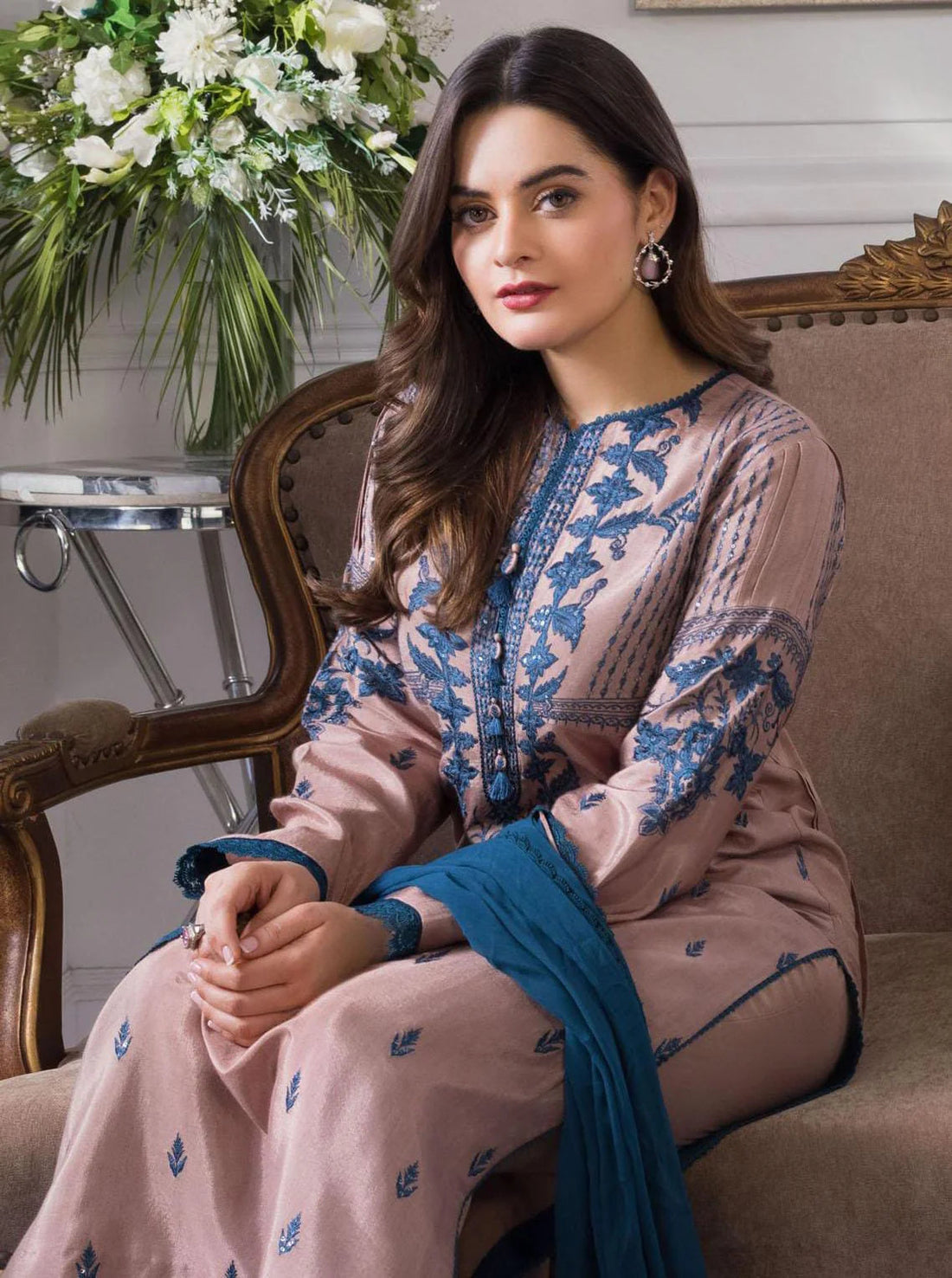 3PC KARANDI PRINTED SHIRT WITH KARANDI PRINTED DUAPTTA AND TROUSER-806