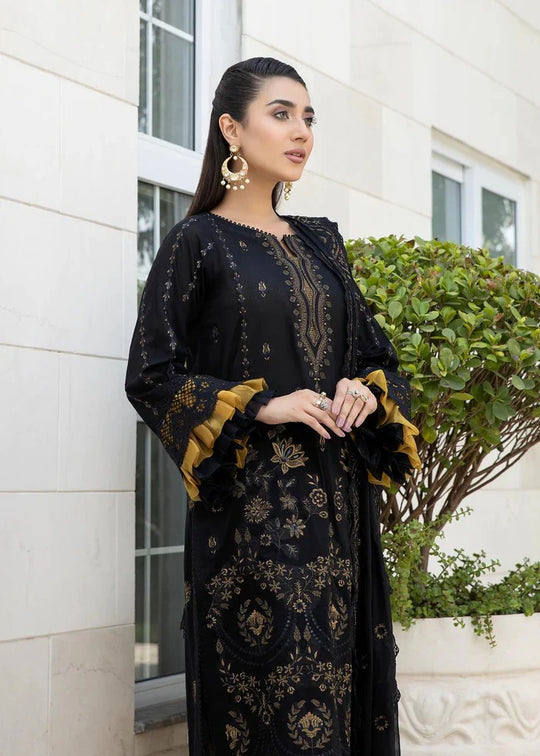 3PC  Lawn  Embroidere shirt with Embroidered Dupata-420