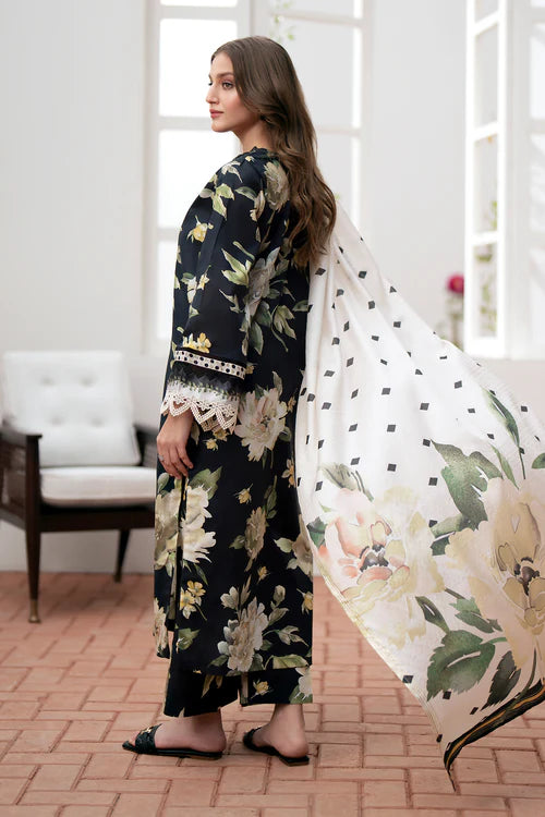 3PC Lawn Printed Shirt With Voile Printed Dupatta-782