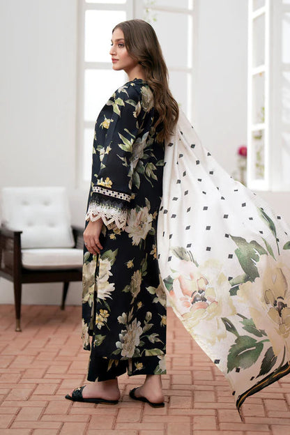 3PC Lawn Printed Shirt With Voile Printed Dupatta-782