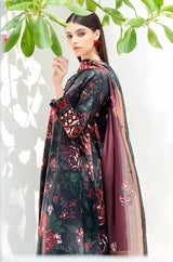 3PC Lawn Printed Shirt With Voile Printed Dupatta-783