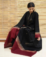 Dhanak 3PC With Woolen Shawl-555