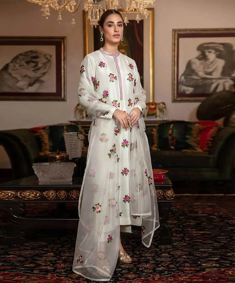 Embroidered With Organza Embroidered Dupatta-1317