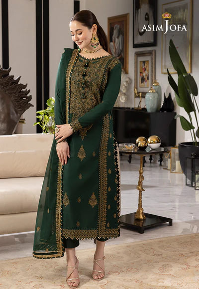 Dhanak 3PC Embroidered With Chiffon Embroidered Dupatta-658