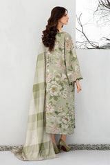 3PC LAWN SHIRT WITH  PRINTED DUPATTA AND TROUSER-763