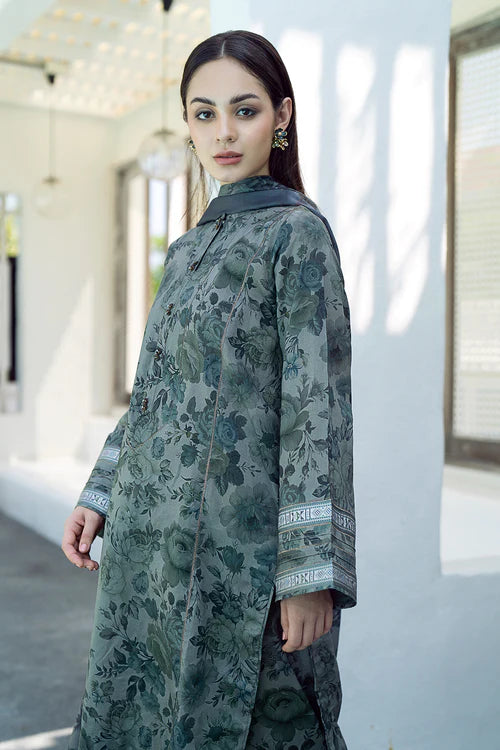 3PC Lawn Printed Shirt With Voile Printed Dupatta-781