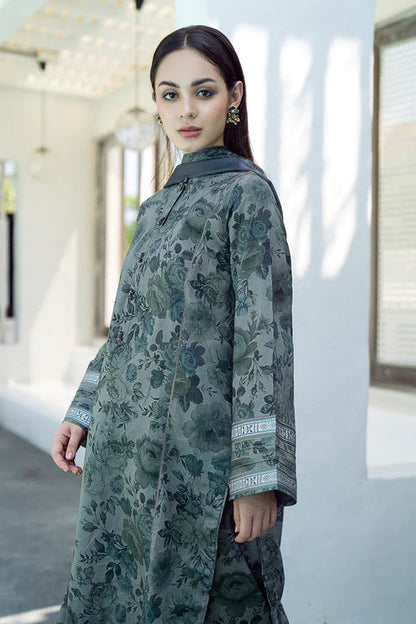 3PC Lawn Printed Shirt With Voile Printed Dupatta-781