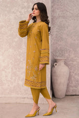 DHANAK 3PC EMBROIDERED WITH DIGITAL PRINTED WOOL SHAWL-665