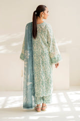 KHADDAR 3PC WITH KHADDAR PRINTED SHIRT & TROUSER-906